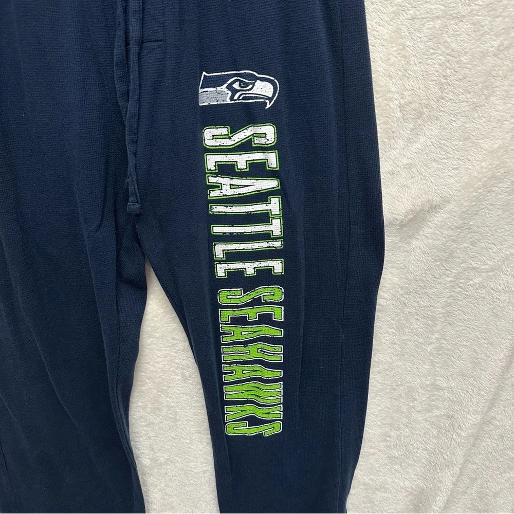 Seattle Seahawks men’s pj pants waffleknit cotton medium